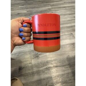 Pendleton National Parks Ceramic Coffee Mug Red Striped 18 oz